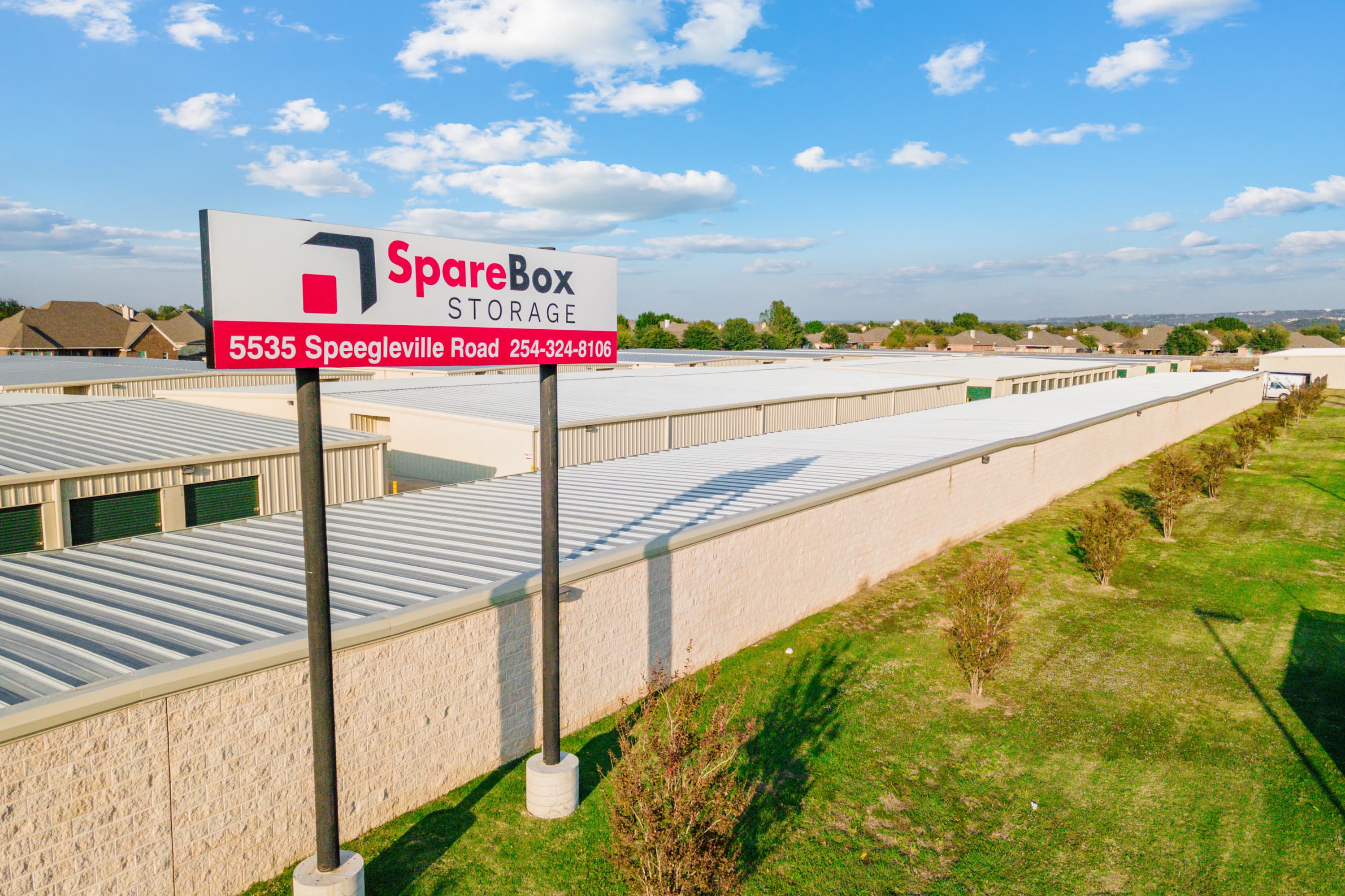 Meet all of your self storage needs in McGregor, TX at our Speegleville Road location | SpareBox Storage