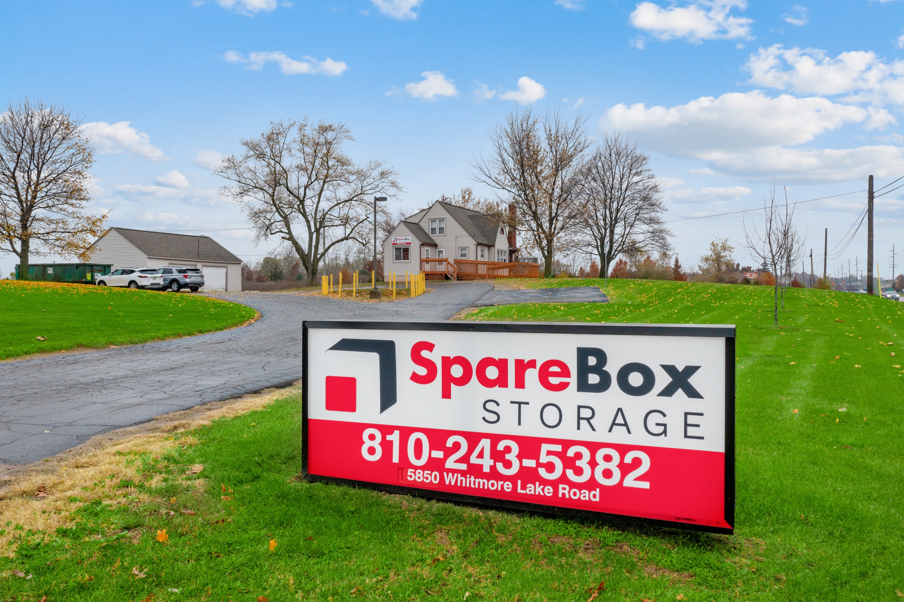 Meet all of your self storage needs in Brighton, Michigan at our Whitmore Lake Rd location | SpareBox Storage