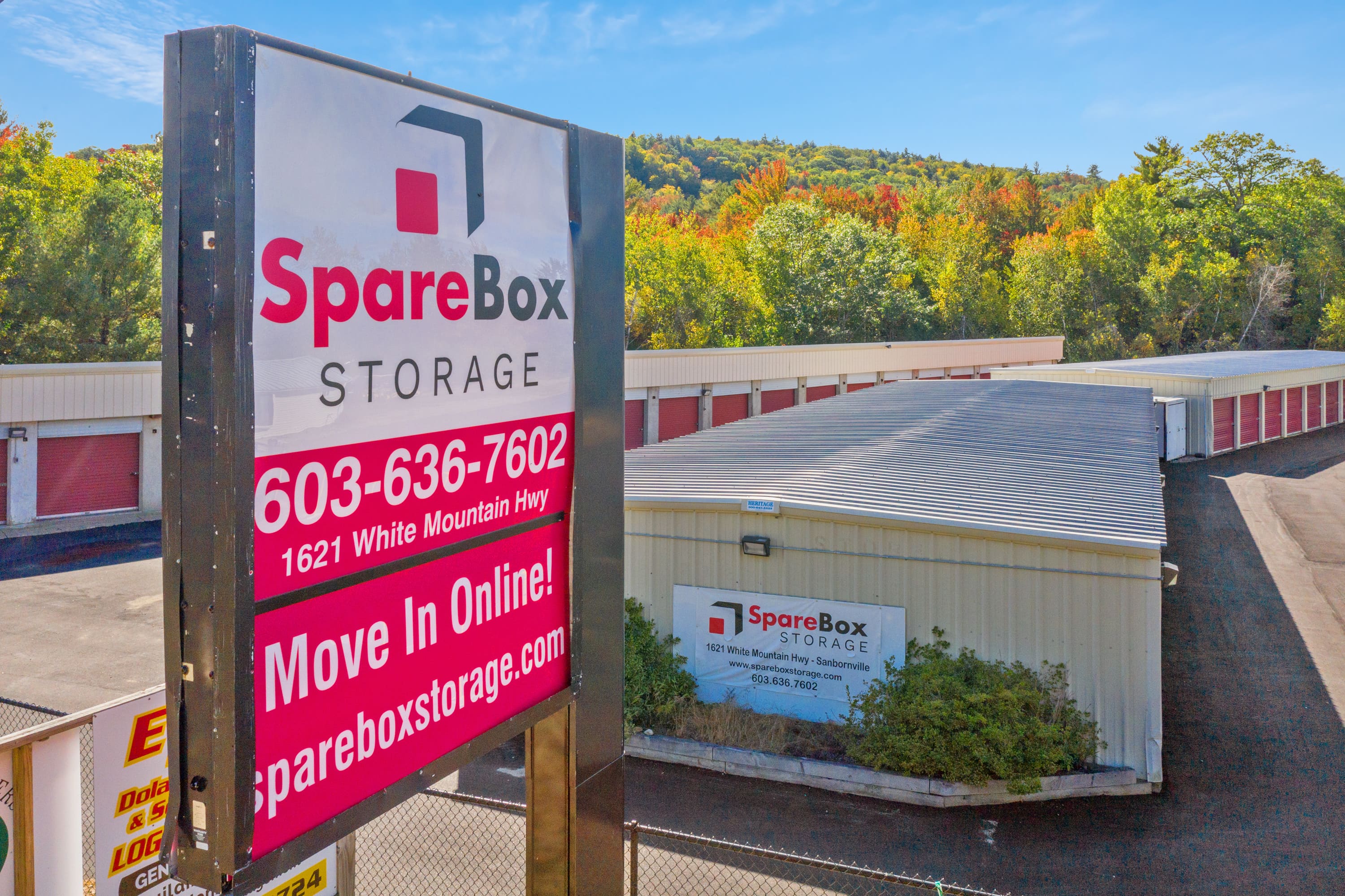 Meet all of your self storage needs in Wakefield, NH with our SpareBox Storage location on White Mountain Highway.