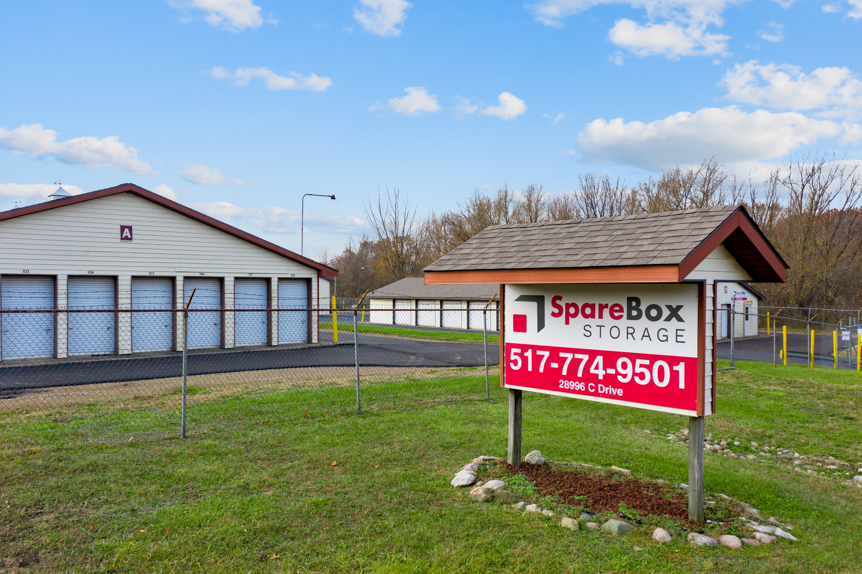 Meet all of your self storage needs in Albion, Michigan at our C-Drive N location | SpareBox Storage