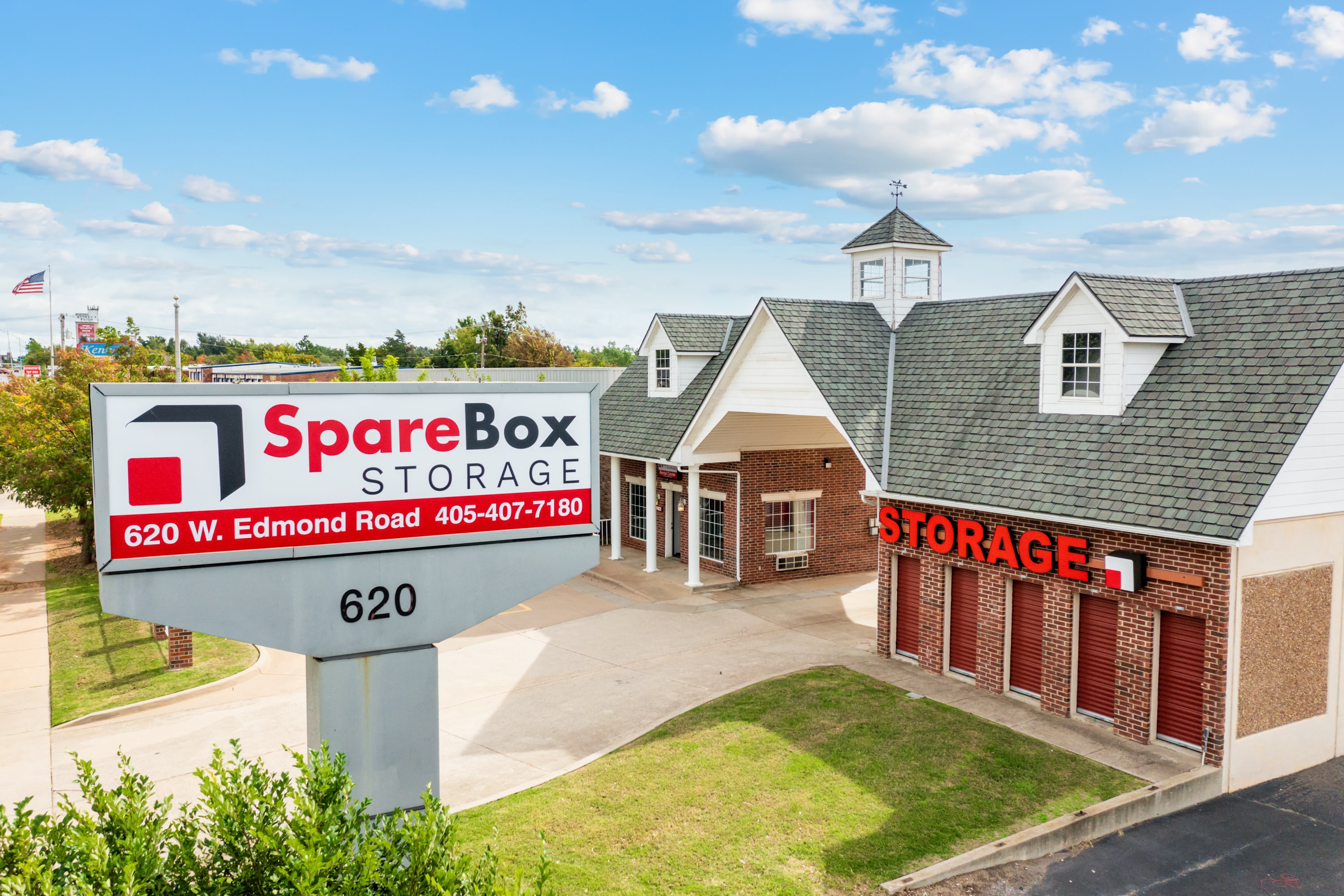 Meet all your self storage needs in Edmond, OK with our Edmond Road location | SpareBox Storage