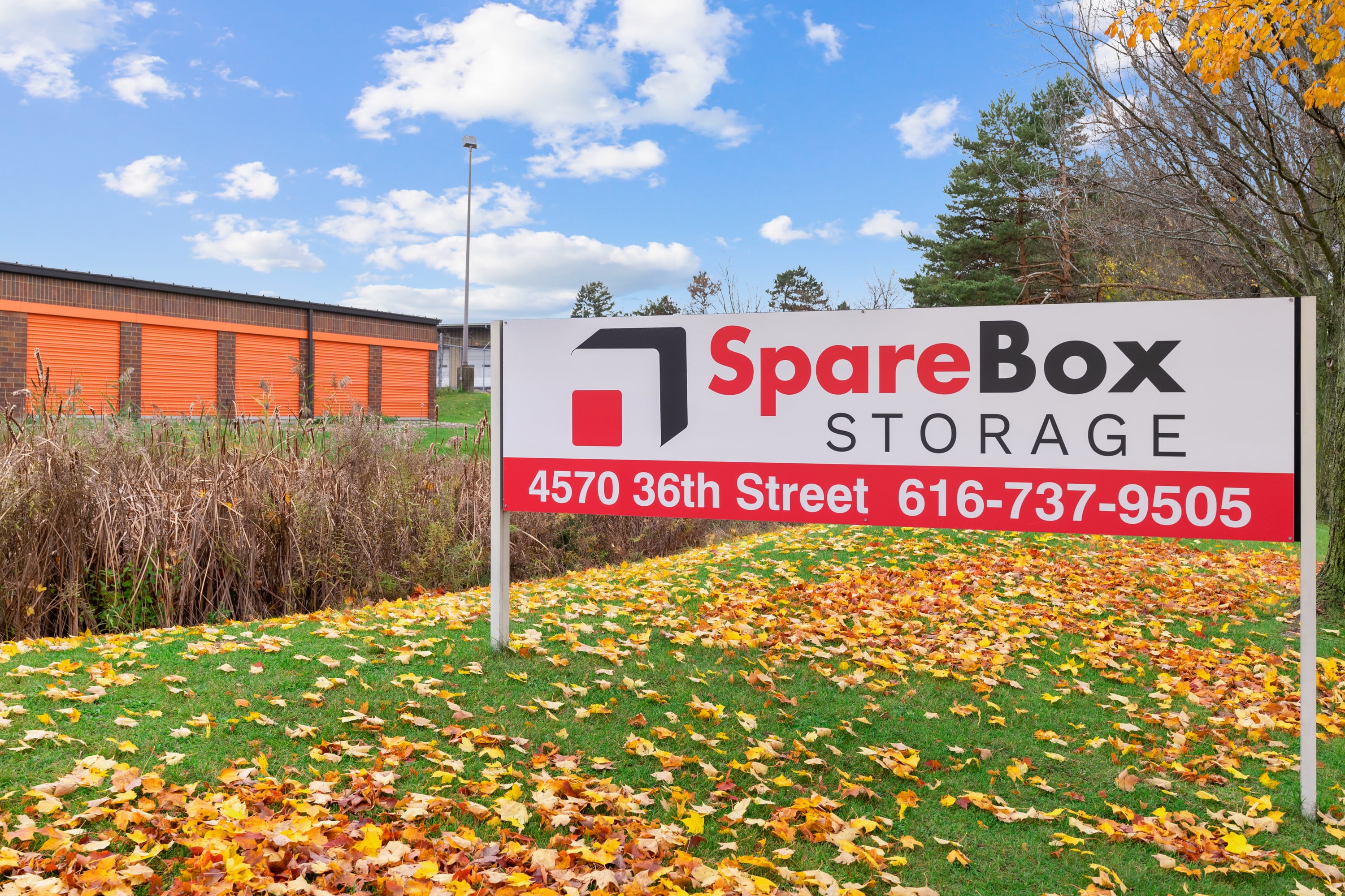 Meet all of your self storage needs in Grand Rapids, Michigan at our 36th St SE location | SpareBox Storage