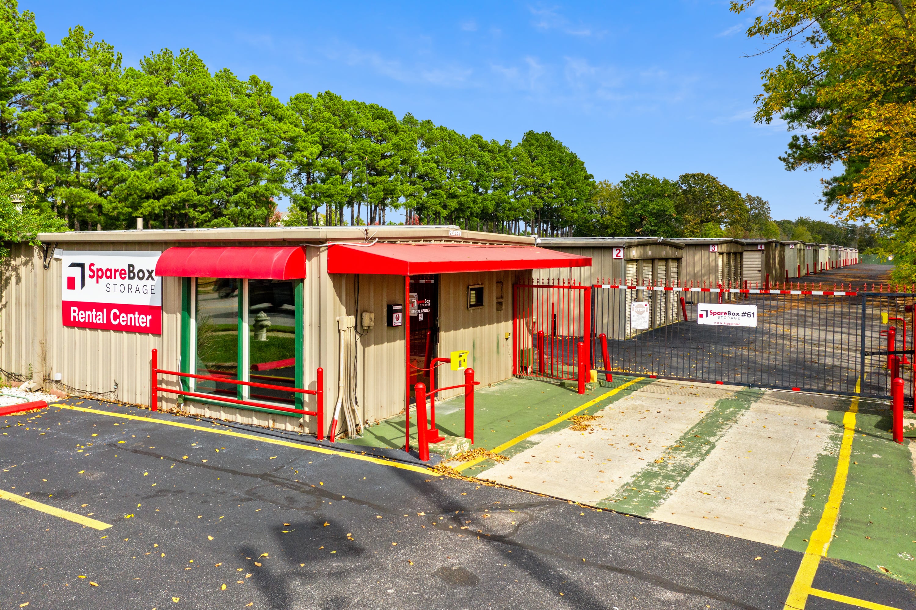 Meet all of your self storage needs in Fayetteville, AR at our North Rupple Road location | SpareBox Storage