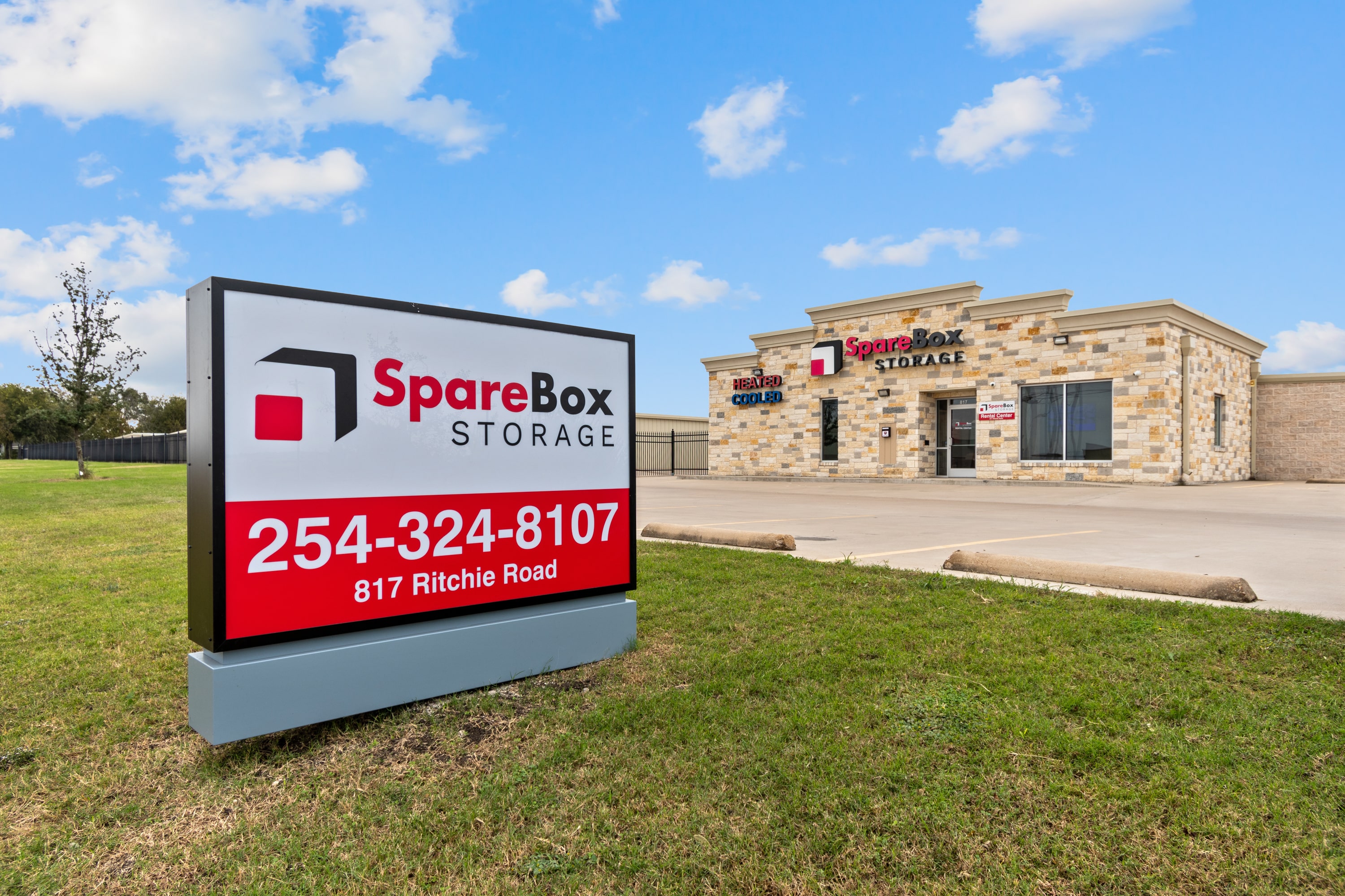 Meet all of your storage needs in Lorena, TX at our Ritchie Road location | SpareBox Storage