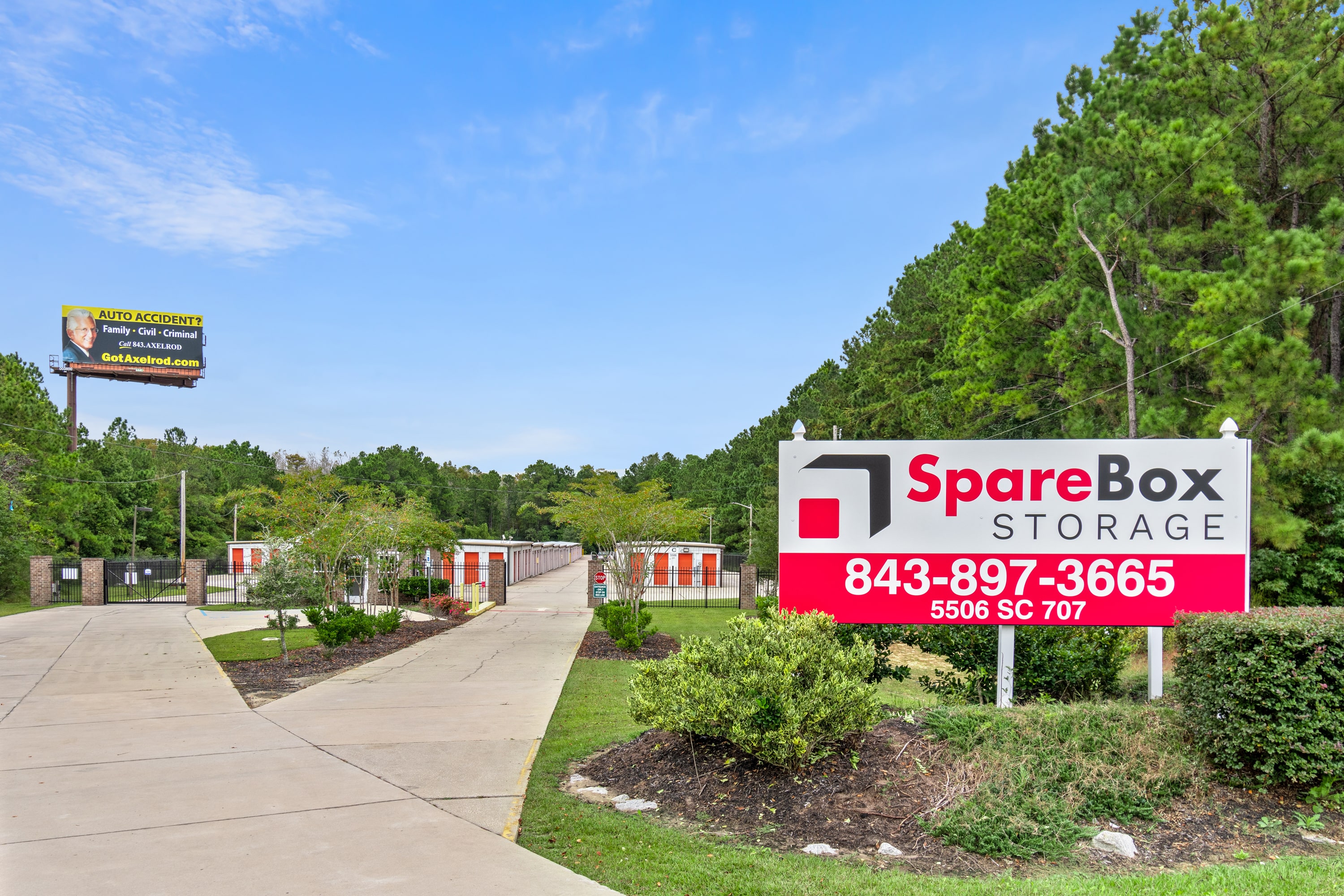 Meet all of your self storage needs in Myrtle Beach, SC at our South Carolina 707 location | SpareBox Storage